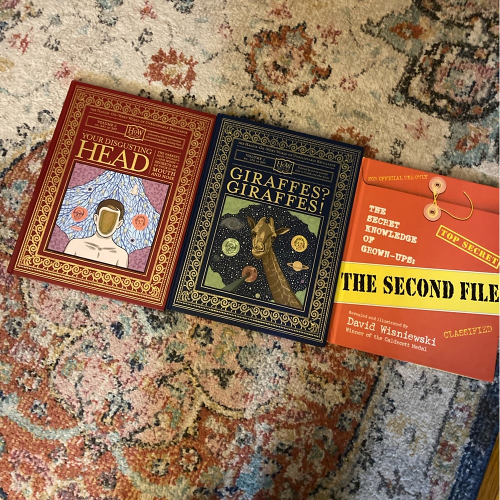 Three cool hardcover books for older kids- 8-13 year olds